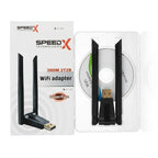 300Mbps 2T2R Wireless USB WiFi Adapter | High-Speed WiFi Dongle for PC & Laptop | Stable Wireless Network Adapter | Plug & Play USB WiFi Receiver for Home & Office
