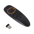 G10S Pro Air Mouse Remote with Voice Control | 2.4GHz Wireless Remote with Built-In Mic & 6-Axis Gyroscope | USB Plug & Play Remote for Smart TV, Android TV Box, PC & Projector