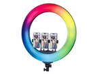 Plokama 45CM RGB LED Ring Light 17.5-Inch | Dimmable Multicolor & Warm/Cool/Neutral White Light | Wireless Remote | 3 Mobile Holders | 360° Adjustable Mount | USB Powered for TikTok, YouTube & Live Streaming