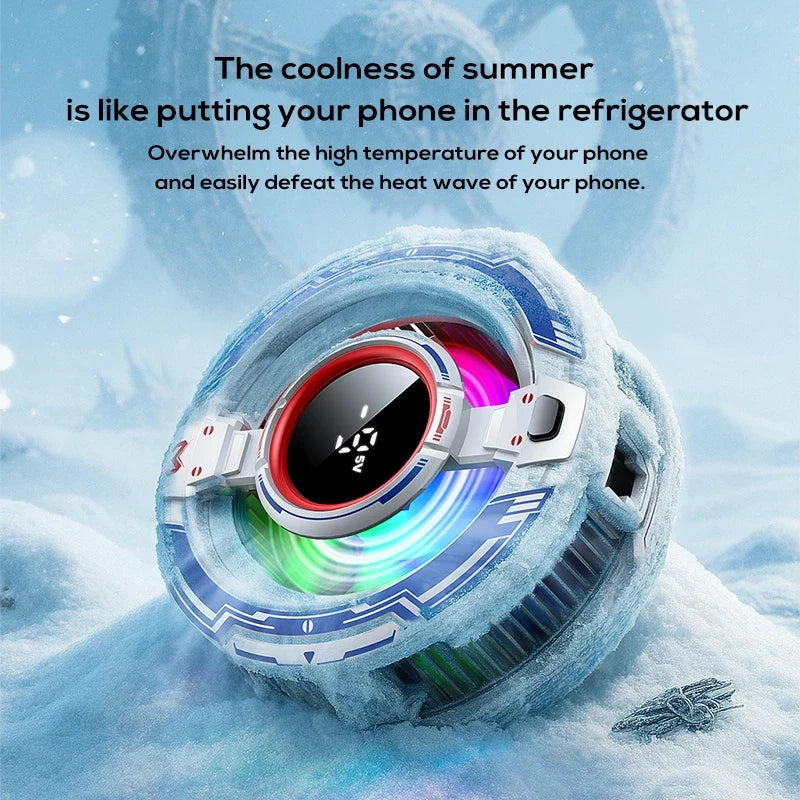 Semiconductor Phone Cooler Magnetic Phone Back-Clip 2in1 Phone Fast Cooler PUBG Game Freeze Radiator for Gaming & Live Streaming