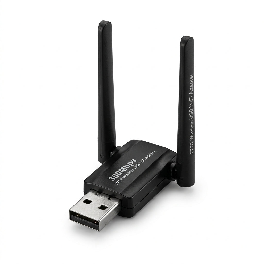 300Mbps 2T2R Wireless USB WiFi Adapter | High-Speed WiFi Dongle for PC & Laptop | Stable Wireless Network Adapter | Plug & Play USB WiFi Receiver for Home & Office