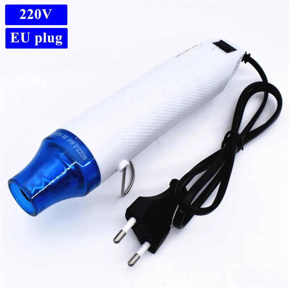 Heat Gun Hot Air Temperature Hand Held DIY Electric Plastic Blower Shrink Power Tools with Supporting Seat for Thermal Shrinkage