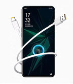 65W Supervooc 2.0 Fast Charger For OPPO Find X2 Pro Reno 5 5G 3 4 Pro Ace 2 X20 X2 Realme X50 Pro RX17 Pro 1.5M Type-C Cable