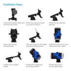 Universal In-Car Phone Holder with Suction Mount