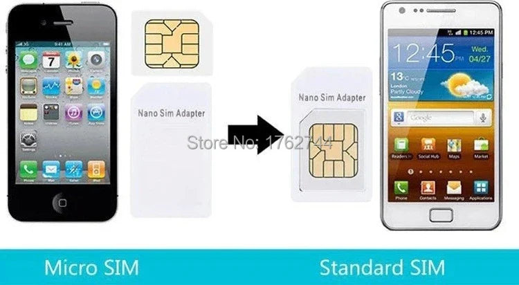 Ascromy Nano Sim Card Adapters Standard Micro Sim Card Tools Adaptateur Adaptador For Iphone X 7 8 SE 4 4S 5s 6 6 plus Samsung