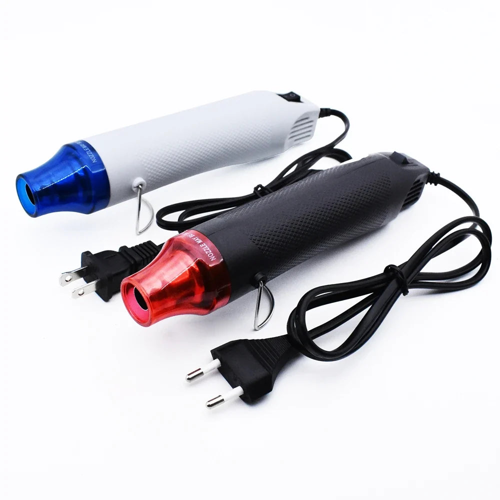 Heat Gun Hot Air Temperature Hand Held DIY Electric Plastic Blower Shrink Power Tools with Supporting Seat for Thermal Shrinkage