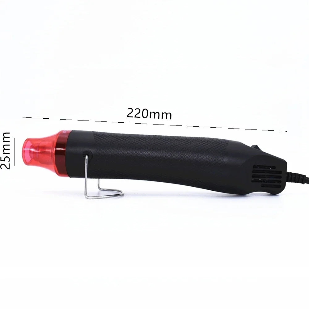 Heat Gun Hot Air Temperature Hand Held DIY Electric Plastic Blower Shrink Power Tools with Supporting Seat for Thermal Shrinkage