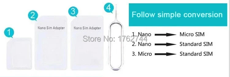 Ascromy Nano Sim Card Adapters Standard Micro Sim Card Tools Adaptateur Adaptador For Iphone X 7 8 SE 4 4S 5s 6 6 plus Samsung