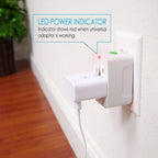 Universal Travel Adapter with Dual USB-C Fast Charging