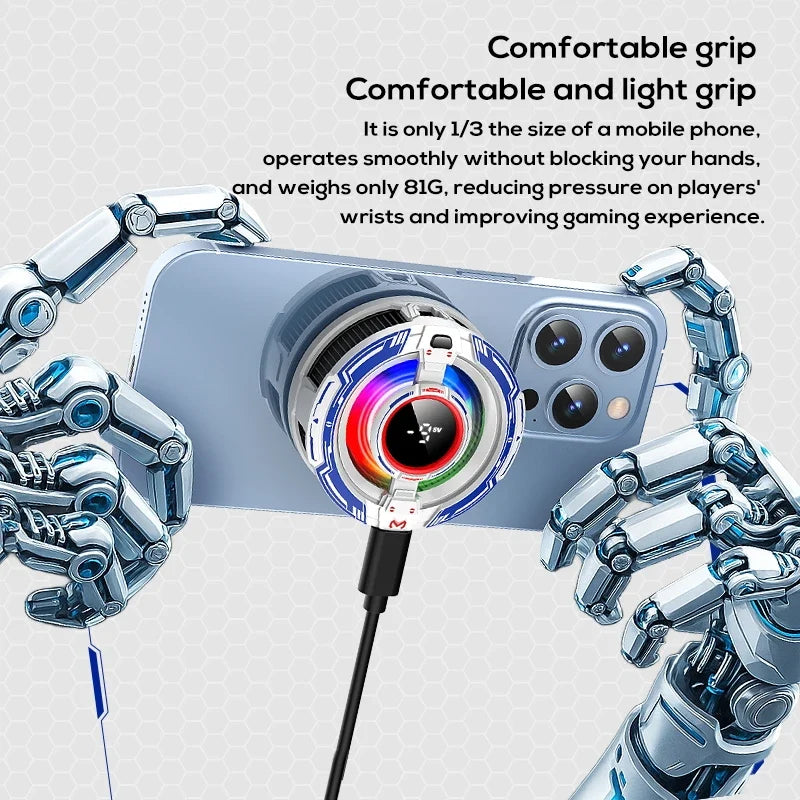 Semiconductor Phone Cooler Magnetic Phone Back-Clip 2in1 Phone Fast Cooler PUBG Game Freeze Radiator for Gaming & Live Streaming