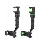 Rearview Mirror Car Phone Mount – 360° Rotatable & Retractable