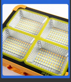 15000LM USB Rechargeable LED Solar Flood Light 2000Watt with Magnet Strong Light Portable Camping Tent Lamp Work Repair Lighting