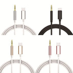 USB-C to 3.5mm AUX Audio Cable, Type-C Aux Adapter Converter for Car, Headphones & Speakers