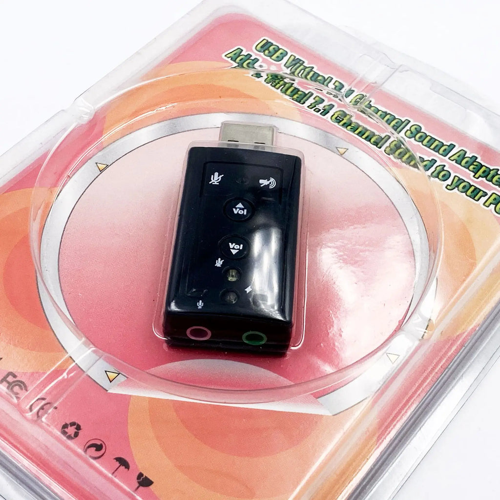 Analog 7.1 Channel Dynamic Sound External USB Sound Card Microphone Input Home USB Sound Card