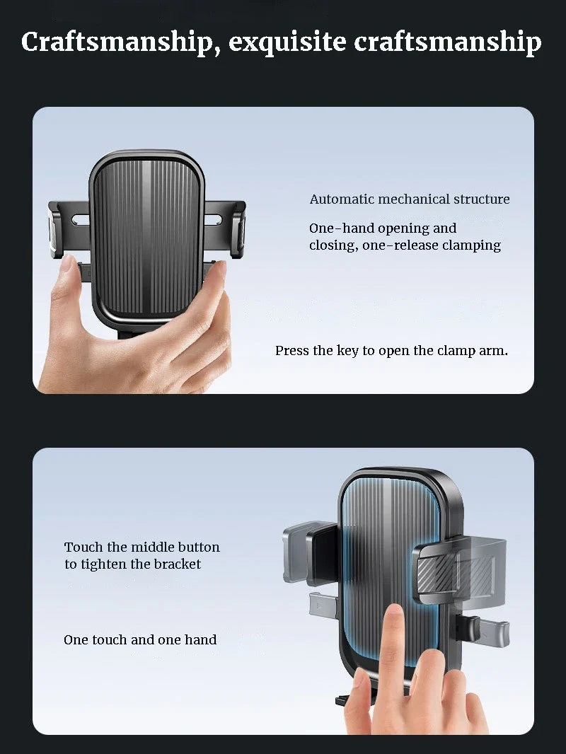 Flexible Air Vent Car Phone Holder with Auto Lock