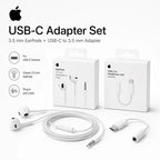 Official Apple EarPods Wired Headphones Lightning USB-C 3.5mm Connector with Mic Remote Adapters for iPhone iPad MacBook