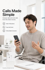 Official Apple EarPods Wired Headphones Lightning USB-C 3.5mm Connector with Mic Remote Adapters for iPhone iPad MacBook
