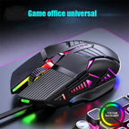 New Ergonomic Wired Gaming Mouse USB Computer Mouse Gaming RGB Mause Gamer Mouse 6 Button LED Silent Mice for PC Laptop