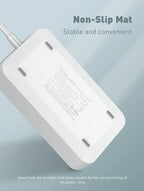 LDNIO Universal Power Strip 3 Sockets 4 USB 2M Extension Power Socket Combo Type-C 20W Port QC3.0 Phone Fast Charging Port