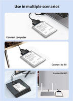 SATA To USB 3.0/Type-C/2 In 1 USB3.0 Type-C Cable Up To 6 Gbps For 2.5 Inch External HDD SSD Hard Drive SATA 3 22 Pin Adapter
