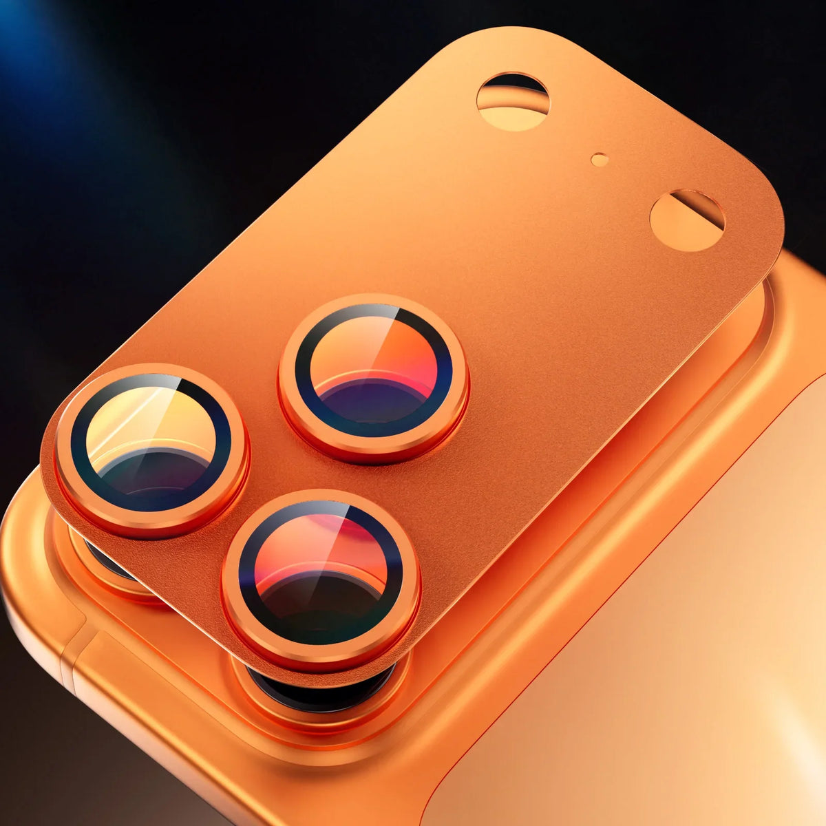 Official Color For iPhone 17 Pro Max 17 Air Metal Camera Tempered Glass Lens Protector 17 Pro Phone Accessories Ring Cap