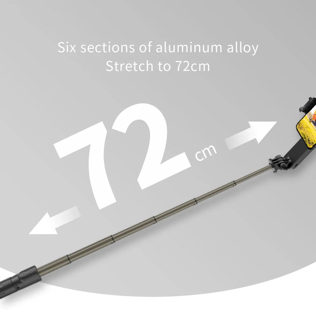 Handheld Gimbal Stabilizer Selfie Stick Tripod with Removable Fill Light Wireless Remote Portable Phone Stand Holder