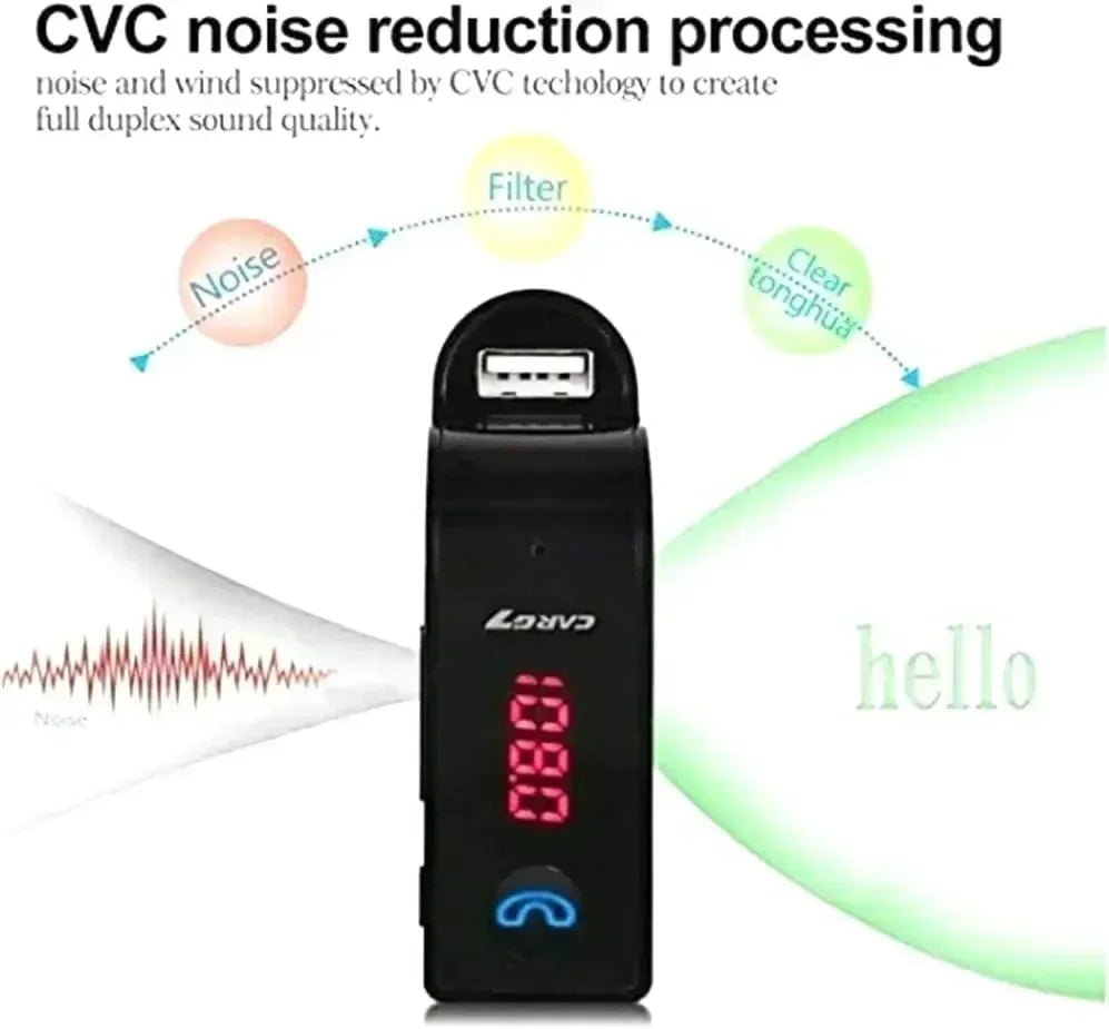 Car Bluetooth FM Transmitter Handsfree Bluetooth Receiver Car Kit Auto Cigarette Lighter USB MP3 Music Player for IPhone IPad