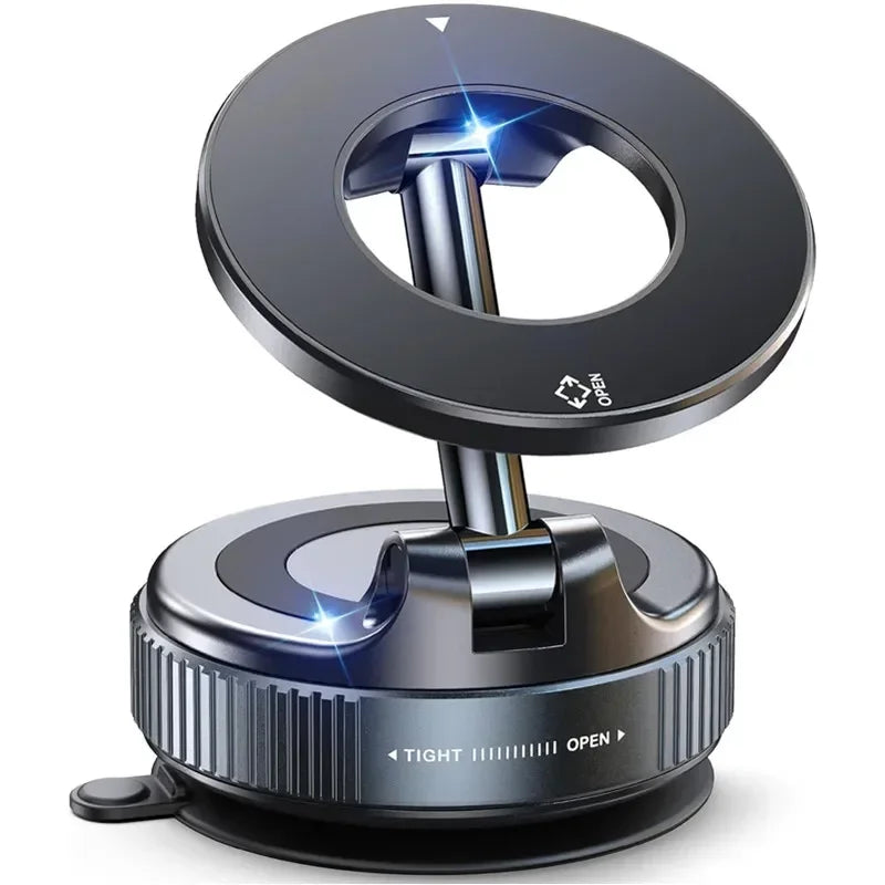 Magnetic Car Phone Mount with 360° Vacuum Suction Cup
