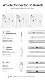 Official Apple EarPods Wired Headphones Lightning USB-C 3.5mm Connector with Mic Remote Adapters for iPhone iPad MacBook