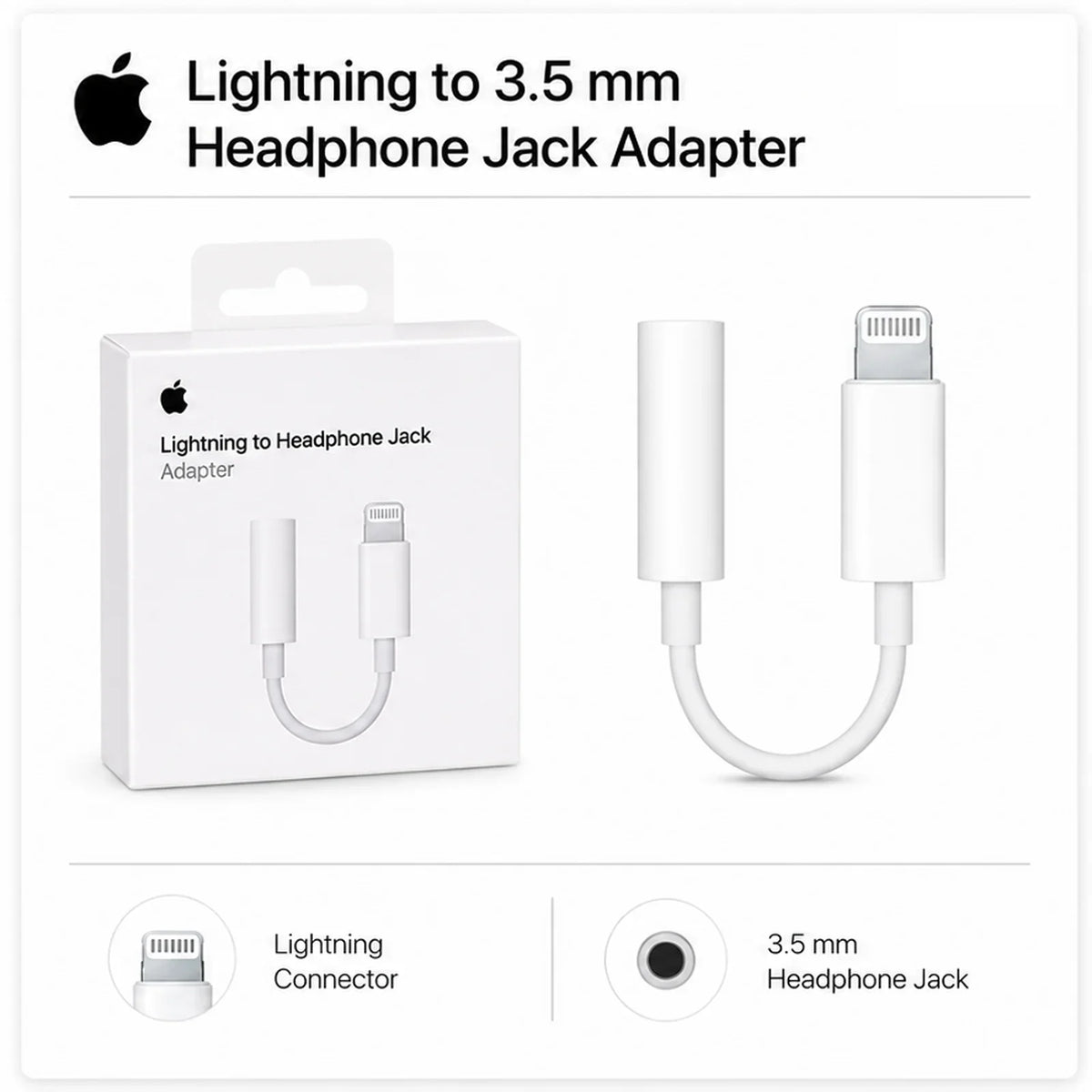 Official Apple USB-C Type-C Lightning to 3.5mm Headphone Jack Adapter & Wired EarPods Earphones with Remote Mic for iPhone iPad