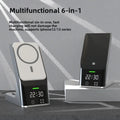 Six-In-One Multi-Function Wireless Charger Bluetooth Earphones Immediate Charging And Placing Clock Alarm Function