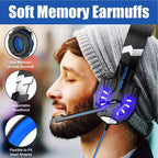 Gaming Headset With Microphone For PS5 PS4 Xbox PC 3D Surround Sound RGB Wired Headphones Noise Cancelling Memory Foam Earcup