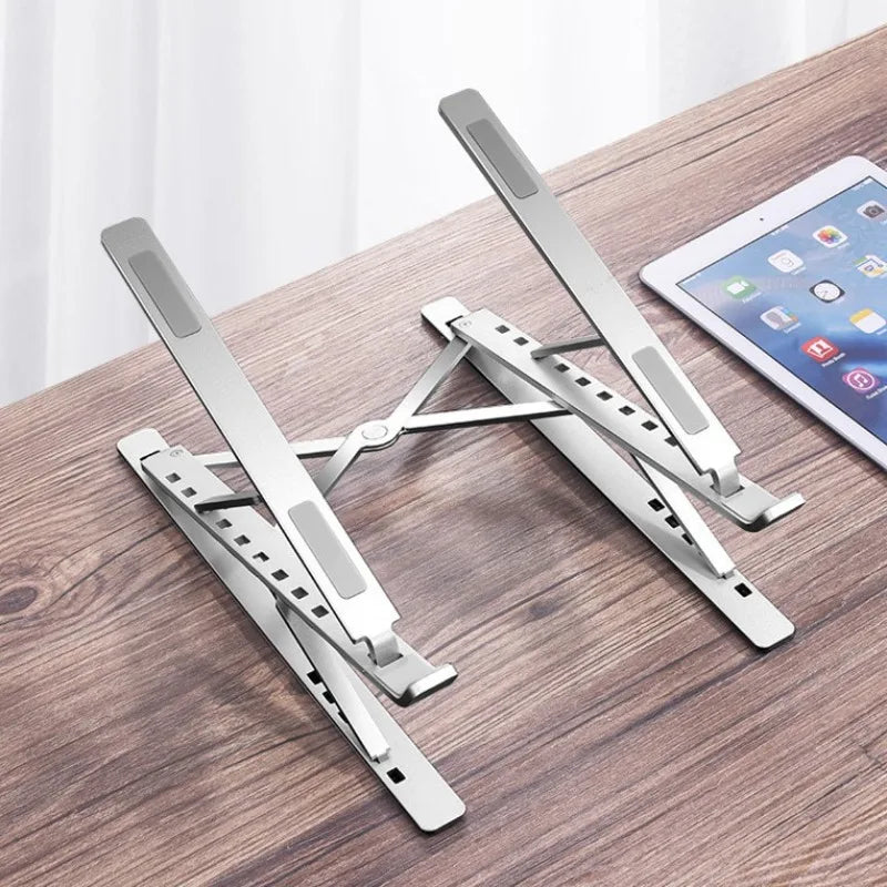 For Macbook Laptop Stand Folding Adjustable Aluminum Computer Pc Tablet Stand Notebook Tablelaptop Holder Heat Dissipation