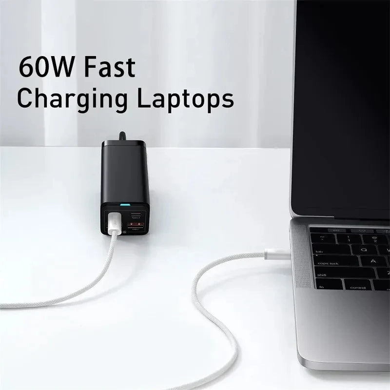 60W PD Fast-Charging USB-C Cable for iPhone 16/15, Samsung & More
