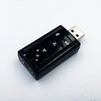 Analog 7.1 Channel Dynamic Sound External USB Sound Card Microphone Input Home USB Sound Card