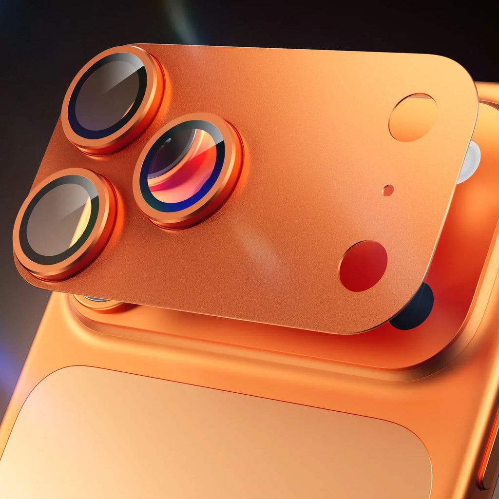 Official Color For iPhone 17 Pro Max 17 Air Metal Camera Tempered Glass Lens Protector 17 Pro Phone Accessories Ring Cap