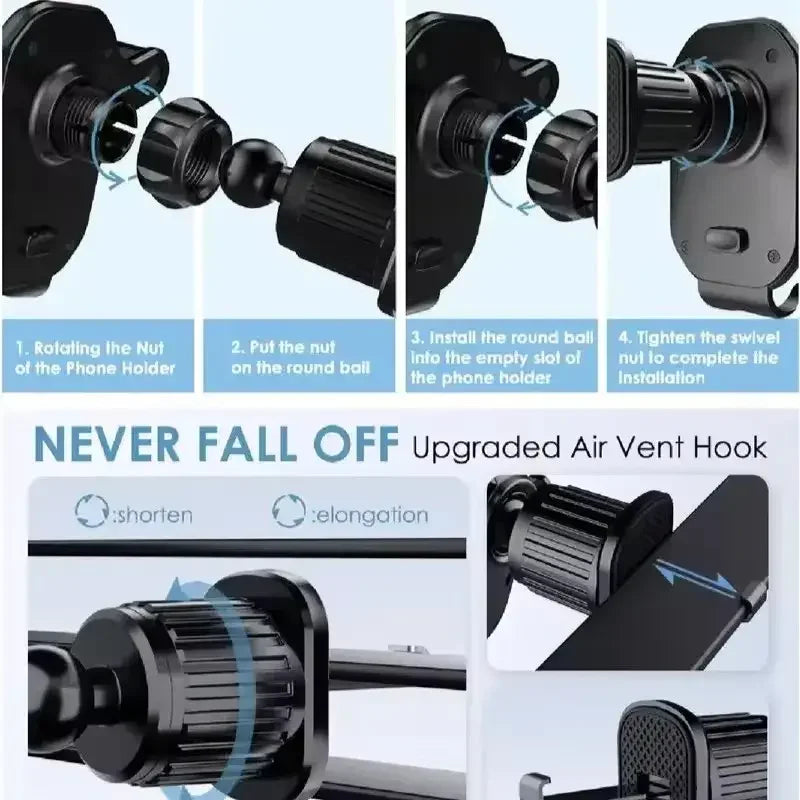 Gravity Auto-Clamp Car Air Vent Phone Holder