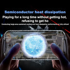 JK01S Semiconductor Mobile Phone Radiator Gamepad Controller 2 IN 1 Game Cooler Handle for IOS Android Telescopic Game Joystick