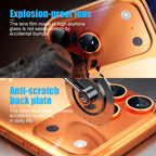 Official Color For iPhone 17 Pro Max 17 Air Metal Camera Tempered Glass Lens Protector 17 Pro Phone Accessories Ring Cap