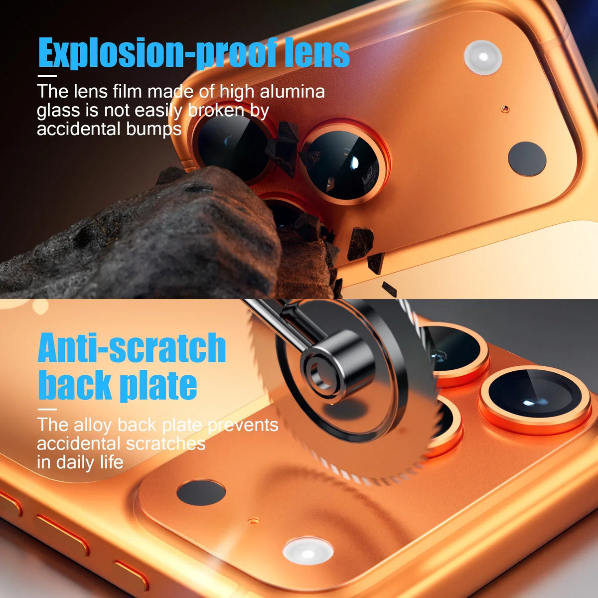 Official Color For iPhone 17 Pro Max 17 Air Metal Camera Tempered Glass Lens Protector 17 Pro Phone Accessories Ring Cap