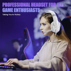 Gaming Headset With Microphone For PS5 PS4 Xbox PC 3D Surround Sound RGB Wired Headphones Noise Cancelling Memory Foam Earcup