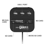 7-in-1 USB-C Hub with Card Reader for Laptop & PC