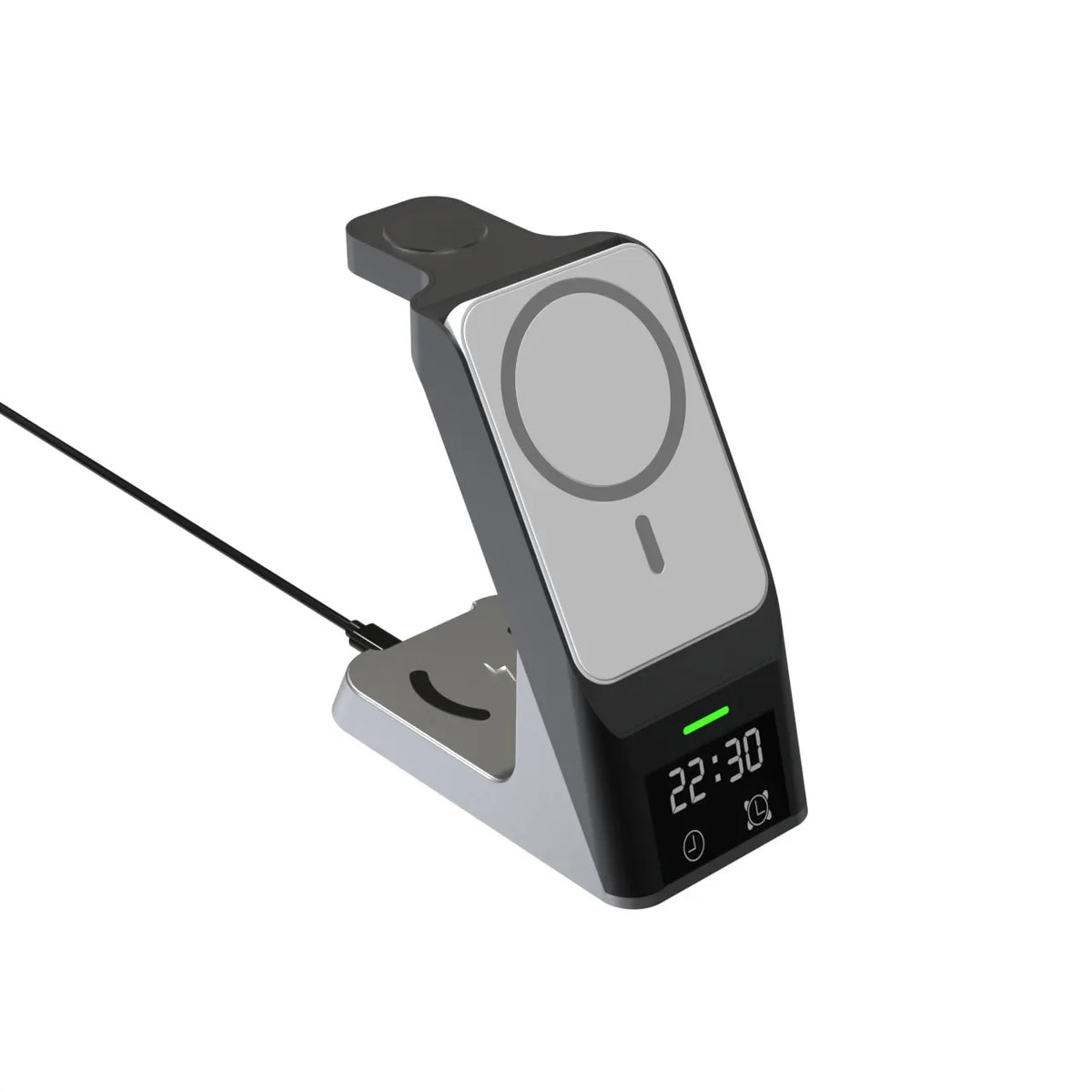 Six-In-One Multi-Function Wireless Charger Bluetooth Earphones Immediate Charging And Placing Clock Alarm Function