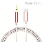 USB-C to 3.5mm AUX Audio Cable, Type-C Aux Adapter Converter for Car, Headphones & Speakers