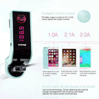 Car Bluetooth FM Transmitter Handsfree Bluetooth Receiver Car Kit Auto Cigarette Lighter USB MP3 Music Player for IPhone IPad