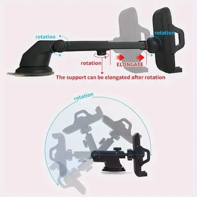 Sucker Car Mobile Phone Holder Mount Dashboard Suction Cup Support in Car Bracket Navigation Universal Stand for iPhone Samsung