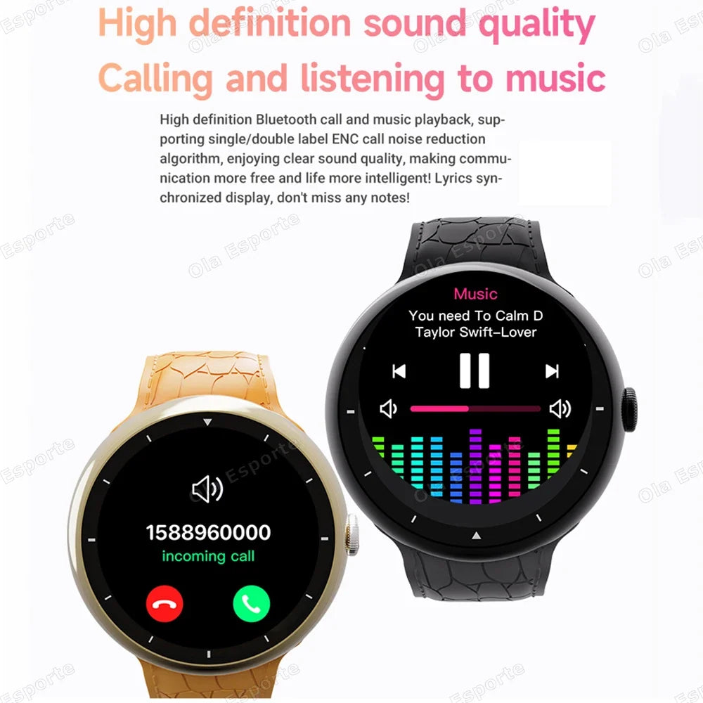 New Fashion Smart Watch 2025 Bluetooth Call Man Woman Heart Rate Health Monitoring Sports Waterproof Smartwatch for Android IOS