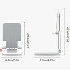 Universal Phone Stand for Desk, Adjustable Tablet Holder Compatible with iPhone iPad , Foldable Cell Phone Stand for Table