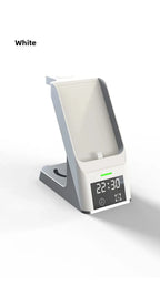 Six-In-One Multi-Function Wireless Charger Bluetooth Earphones Immediate Charging And Placing Clock Alarm Function