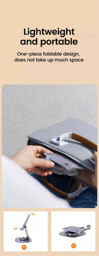 Foldable Mobile Phone Stand 360 Rotation Desktop Holder For iPad iPhone 15 14 13 Pro Samsung Tablet Cell Phone Portable Bracket